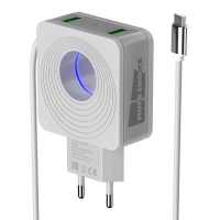 сетевое зарядное устройство More choice NC48m White Белый
