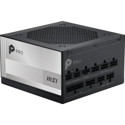 блок питания MSI 850W PRO A850PL PCIE5 Черный