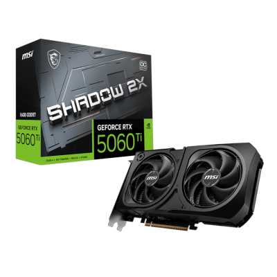 видеокарта MSI nVidia GeForce RTX 5060 Ti 16G Shadow 2X OC Plus