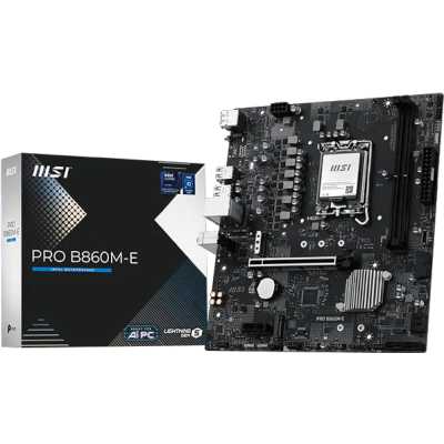 материнская плата MSI Pro B860M-E Черный