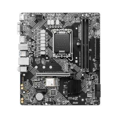 материнская плата MSI Pro H610M-G WiFi Черный