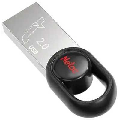 флешка Netac 16GB NT03UM2N-016G-20BK Черный, серебристый