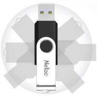 флешка Netac 256GB NT03U505N-256G-30BK Черный, серебристый