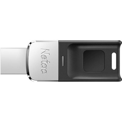 флешка Netac 32GB NT03US1F-032G-30BK Черный, серебристый