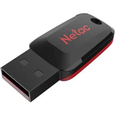 флешка Netac 4GB NT03U197N-004G-20BK Черный, красный