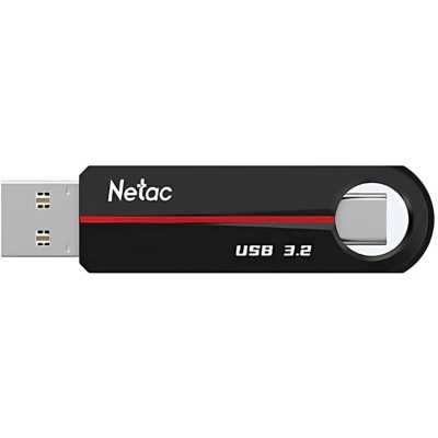 флешка Netac 64GB NT03US18C-064G-32BK Черный, красный