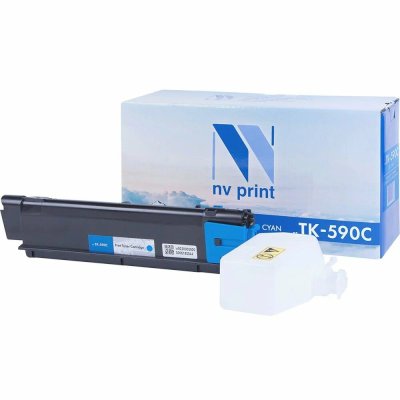 картридж NV Print NV-TK-590C голубой