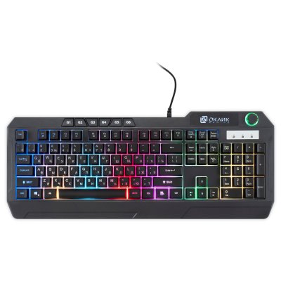 клавиатура Oklick 715G Black Черный