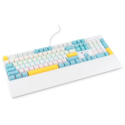 клавиатура Oklick K951X White Белый-синий