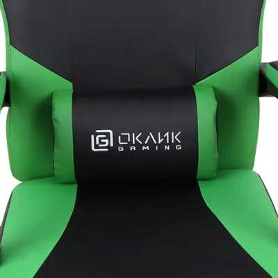 игровое кресло Oklick Spirit Black/Green черно-зеленый