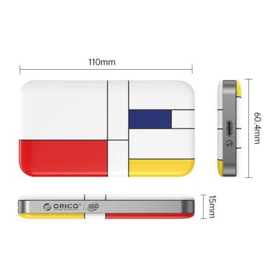 SSD диск Orico 256Gb ORICO-MTQ-5G-256G-CO-BP Разноцветный