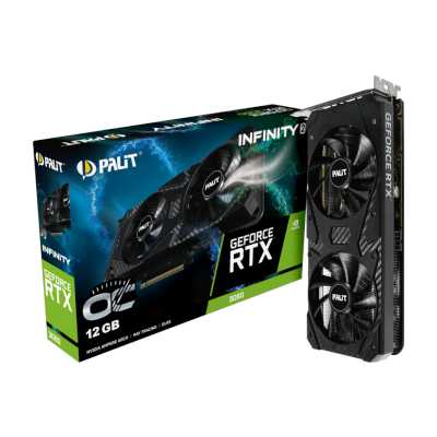 видеокарта Palit nVidia GeForce RTX 3060 Infinity 2 OC 12Gb NE63060U19K9-PG190L Черный