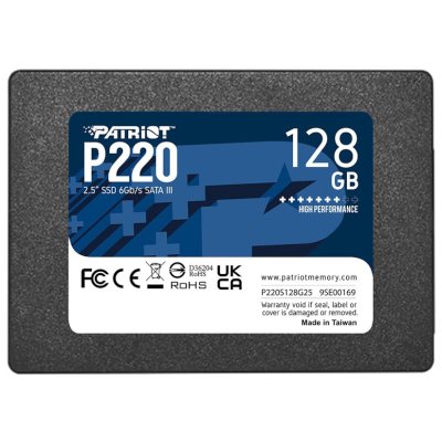 SSD диск Patriot P220 128Gb P220S128G25 Черный