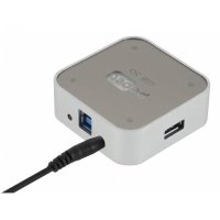 разветвитель USB PC PET BW-C3012A Aluminium silver серый
