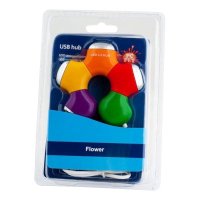 разветвитель USB PC PET Flower цветной