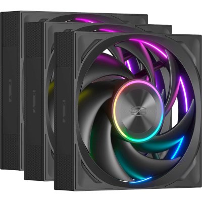 кулер PCcooler F7 X120 ARGB BK 3IN1 Черный