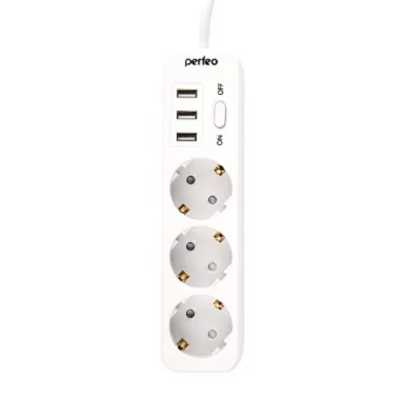 сетевой фильтр Perfeo Power Stream 2500W PF_C3906 белый