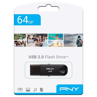 флешка PNY 64GB Attache Classic FD64GATTCKTRK-EF Черный