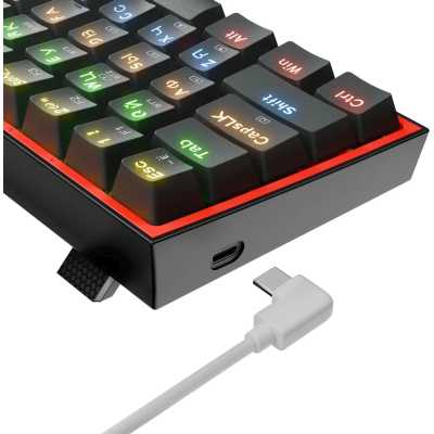 клавиатура Redragon Fizz Pro Black 70666 Черный