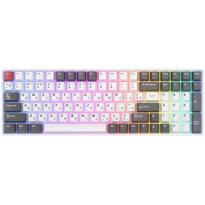 клавиатура Royal Kludge RK100 Grey/Red/White 6935280824067 Белый-черный