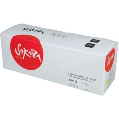 картридж Sakura SACF412X желтый