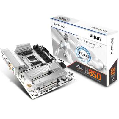 материнская плата Sapphire B850A Pure WIFI7 Черный