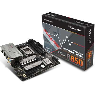 материнская плата Sapphire B850M Pulse WIFI Черный