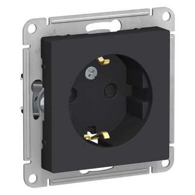 розетка силовая Schneider Electric AtlasDesign ATN001045 Карбон