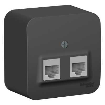 розетка компьютерная Schneider Electric Blanca BLNIA045456 Антрацит