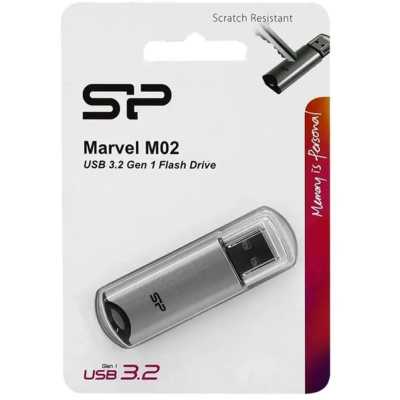 флешка Silicon Power 32GB SP032GBUF3M02V1S Серебристый