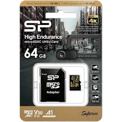 карта памяти Silicon Power Golden High Endurance 64GB SP064GBSTXDV3V1HSP