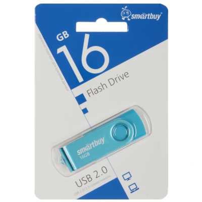 флешка SmartBuy 16GB SB016GB2TWB Голубой