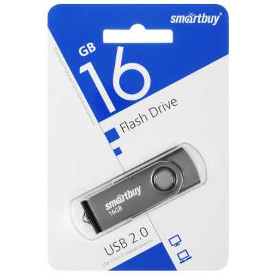 флешка SmartBuy 16GB SB016GB2TWK Черный