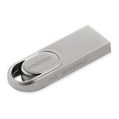 флешка SmartBuy 16GB SB16GBM3 Серебристый, синий