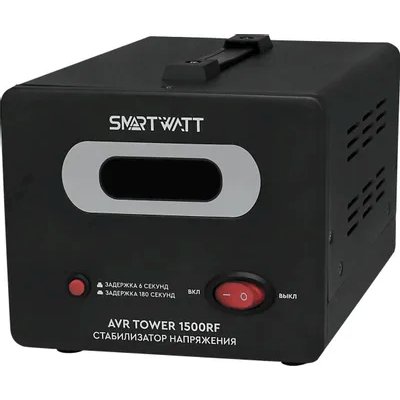 стабилизатор напряжения SMARTWATT AVR Tower 1500RF 4512020370004 Черный