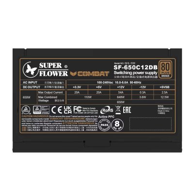 блок питания Super Flower Combat DB 650W SF-650C12DB Черный