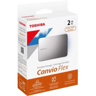жесткий диск Toshiba Canvio Flex 2Tb HDTX220ESCAA Серебристый