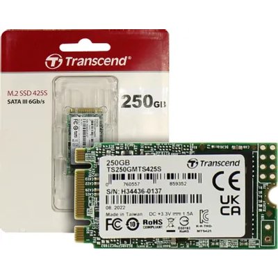 SSD диск Transcend 425S 250Gb TS250GMTS425S Зеленый