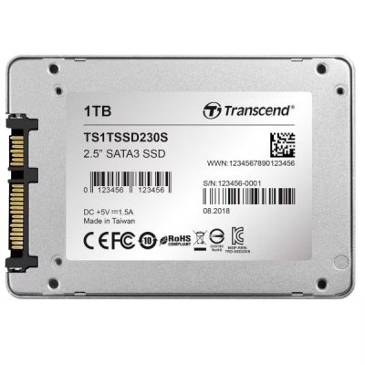 SSD диск Transcend SSD230S 1Tb TS1TSSD230S Серебристый