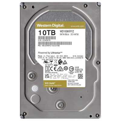 жесткий диск WD Gold 10Tb WD103KRYZ Золотой