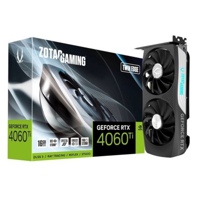 видеокарта Zotac nVidia GeForce RTX 4060 Ti Twin Edge 16Gb ZT-D40620E-10M